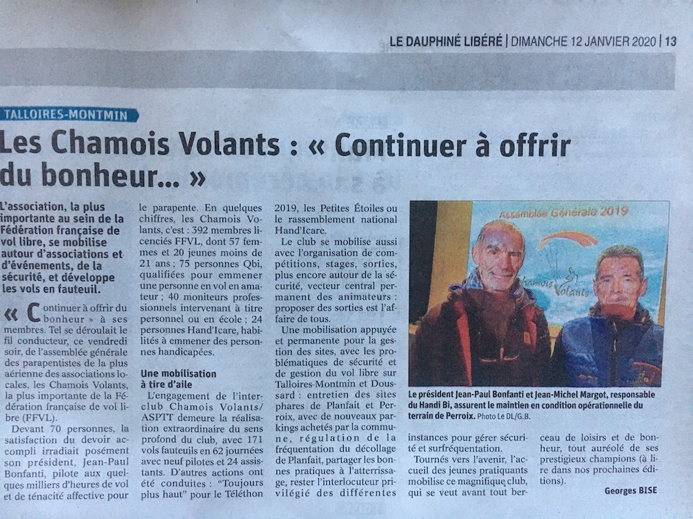 Les Chamois Volants : “Continuer à offrir du bonheur…” | Dauphiné Libéré