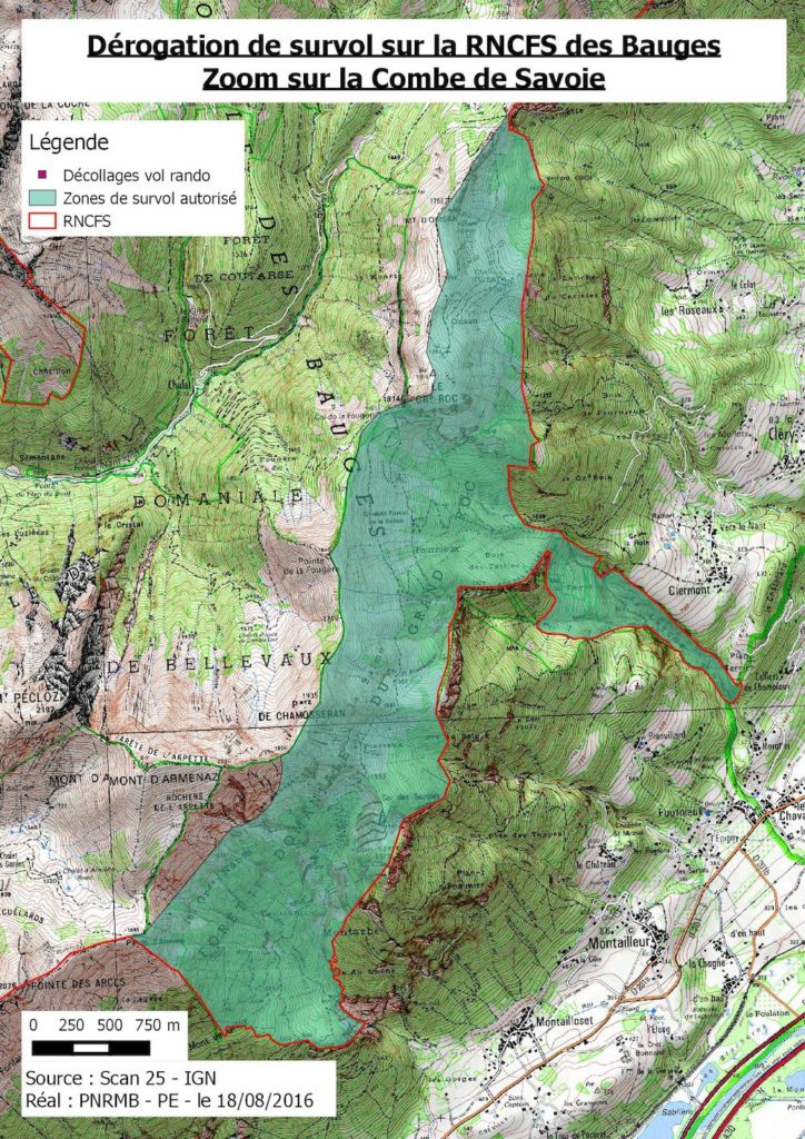 derogation survol combe de savoie