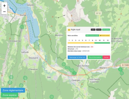 Zones de sensibilité pour la faune – carte cliquable | LPO Auvergne-Rhône-Alpes